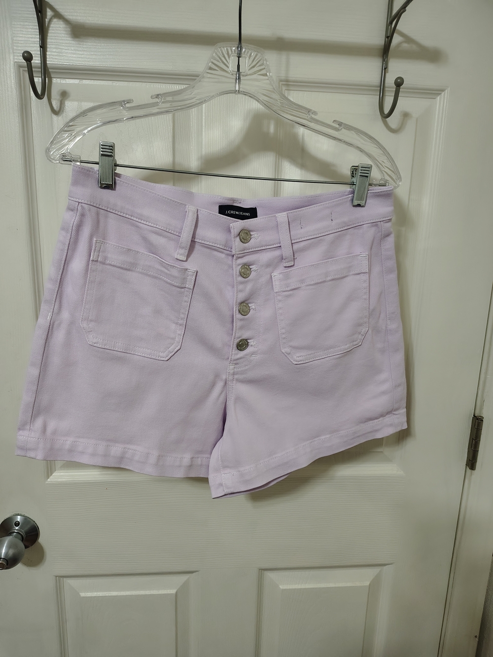 J.Crew  Shorts Lavender High-Rise Button-Fly Women's Size 28 Excellent
